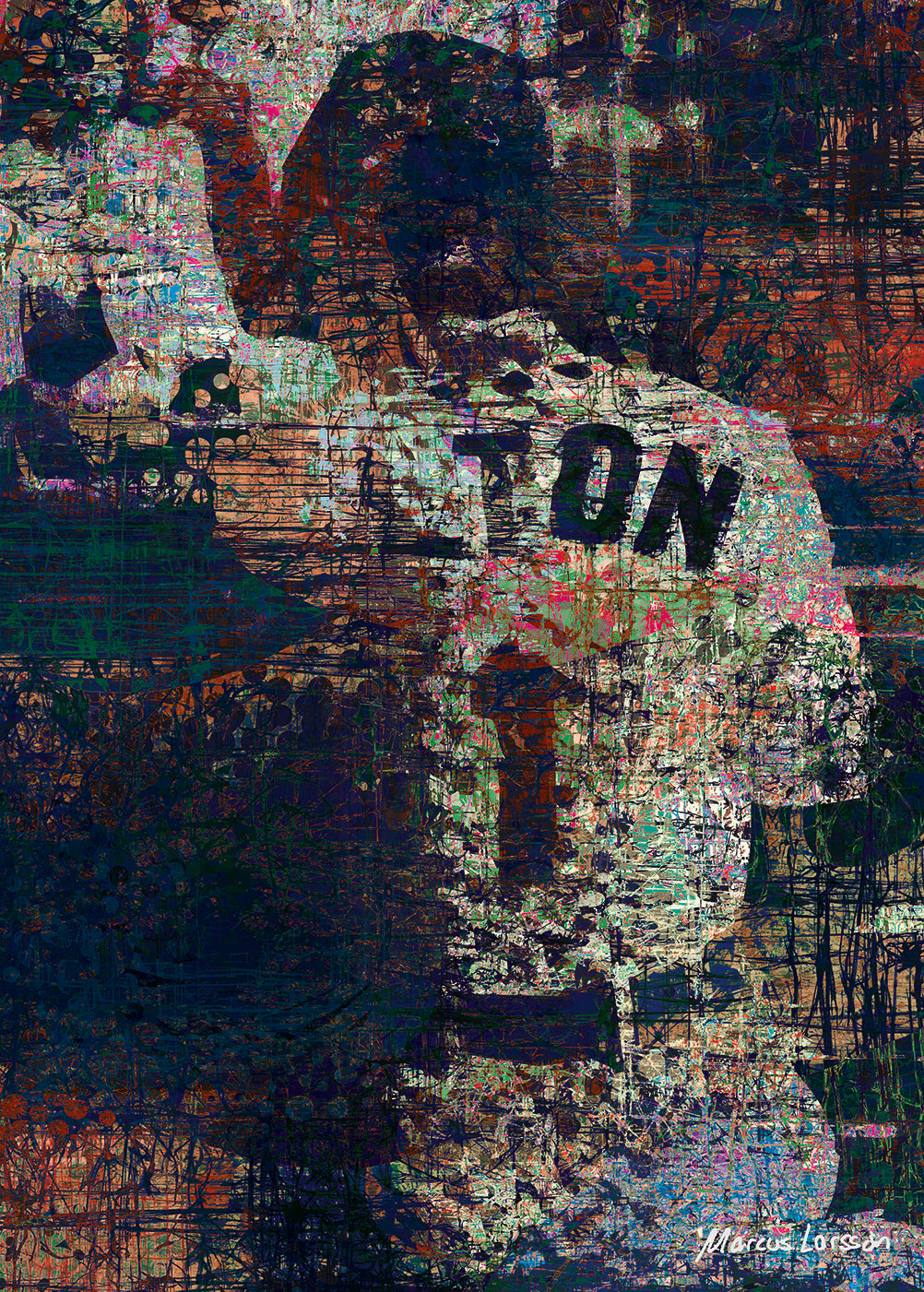 "Elton John #02" — Aluminium — 50x70 cm