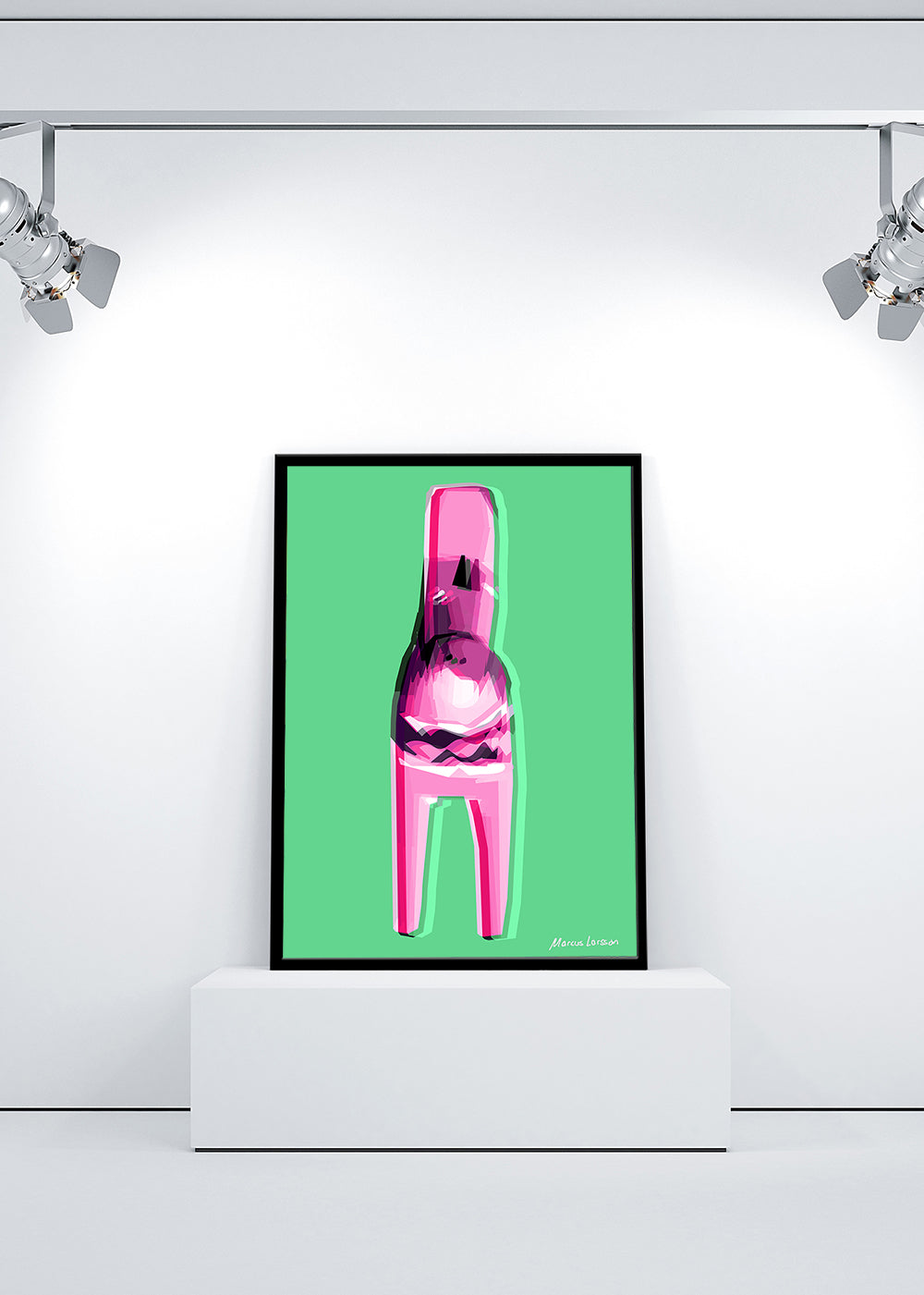 "Acid Dalahäst #05.2023" — Fine art print — 70x100 cm — Unframed  — Signed edition of 75 pcs