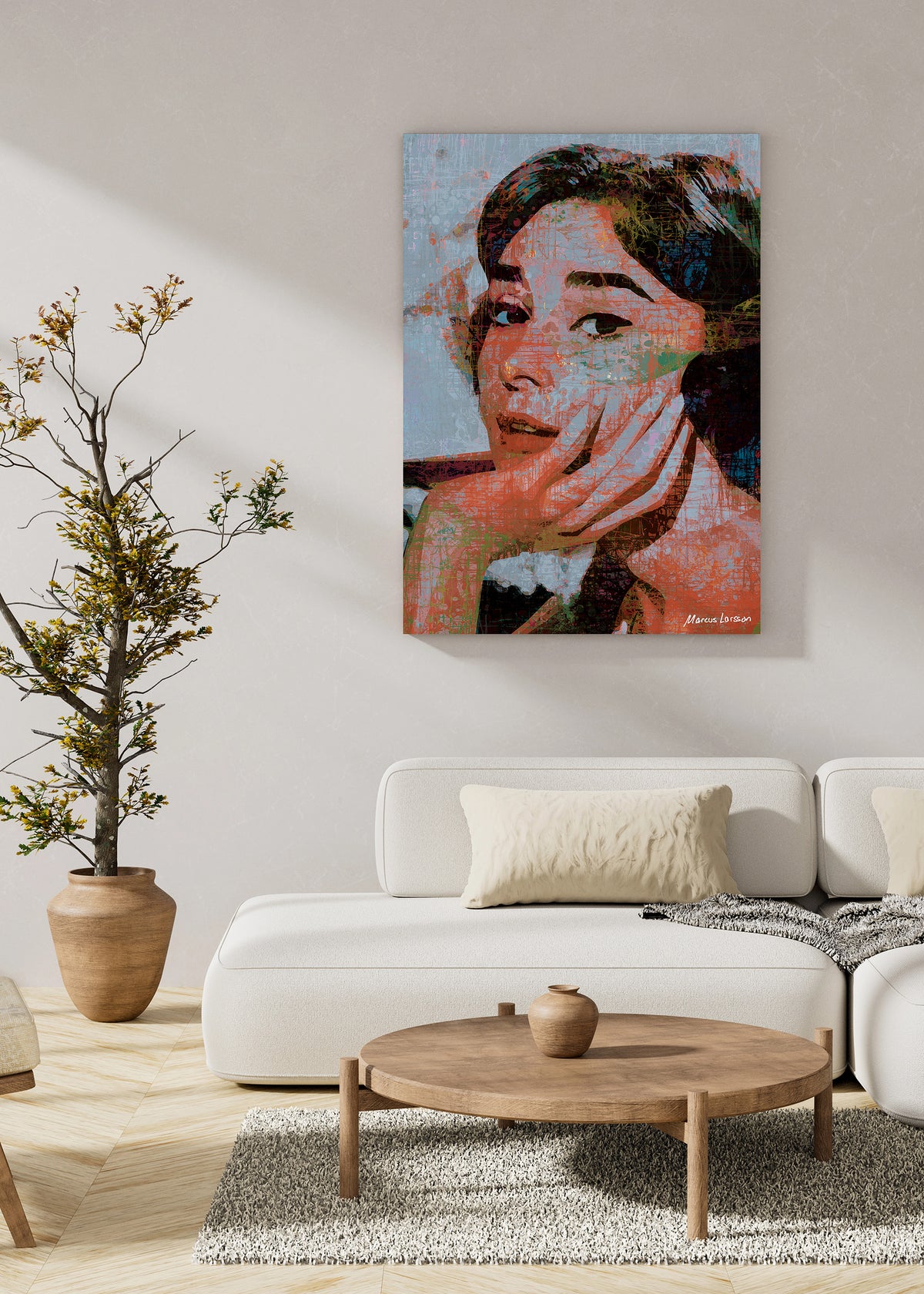 "Audrey Hepburn" — Aluminium — 50x70 cm