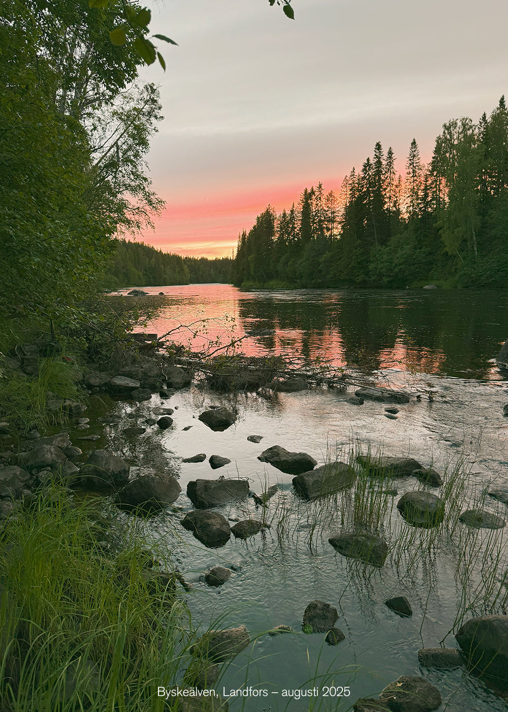 "Byske Landfors Lax #02.2025" — Fine art print — 70x100 cm — Unframed  — Signed edition of 75 pcs