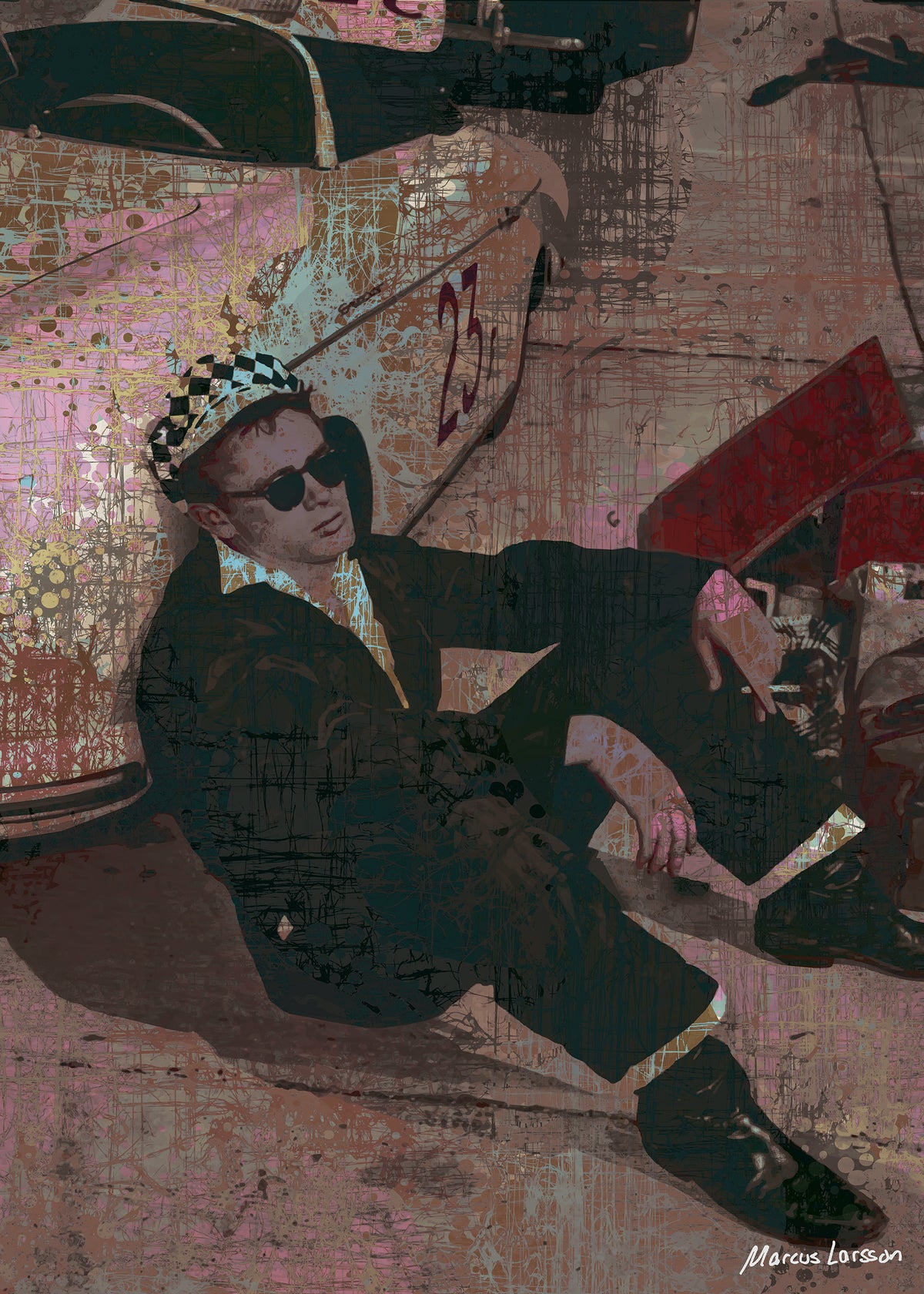 "James Dean" — Aluminium — 50x70 cm