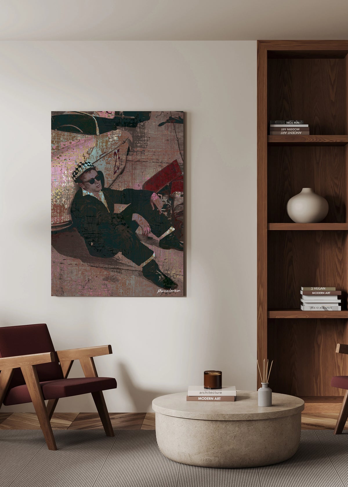 "James Dean" — Aluminium — 50x70 cm