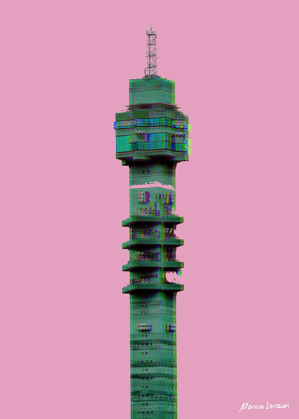 "Kaknästornet #01.2025" — Fine art print — 50x70 cm — Unframed  — Signed edition of 75 pcs