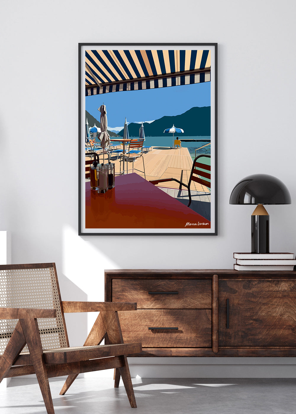 "Lunch in Lugano #01.2025" — Fine art print — 50x70 cm — Unframed  — Signed edition of 75 pcs