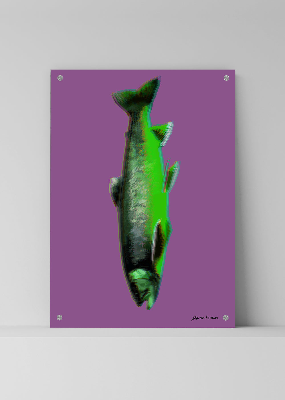 "Ransarån Röding #01.2025" — Aluminum Outdoor Art — 70x100 cm  — Signerad upplaga av 5 exemplar