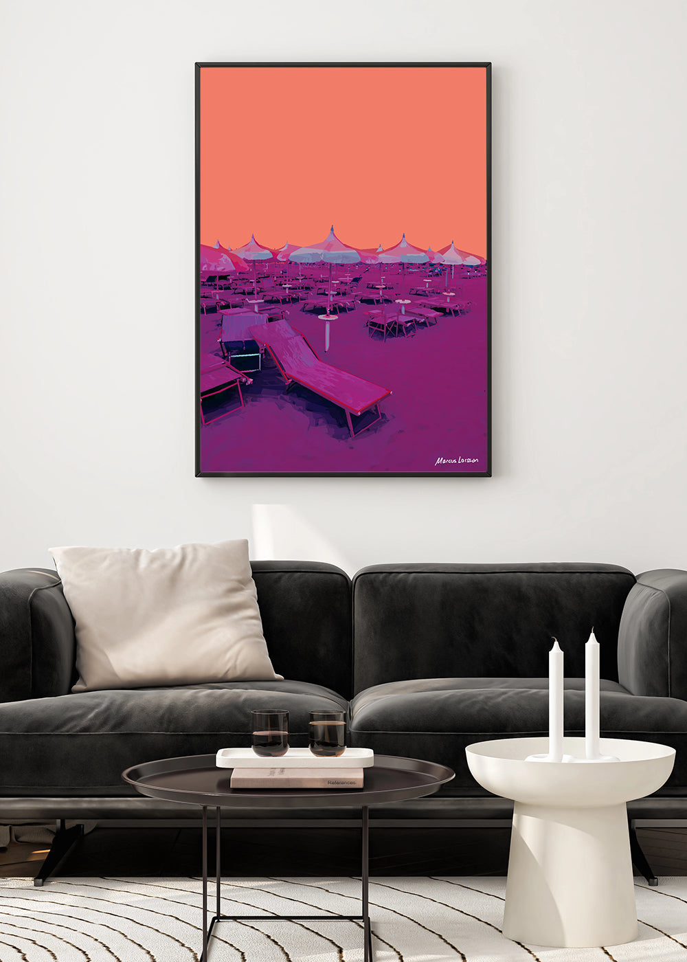 "Sunbeds at Lungomare Trieste #02.2025" — Fine art print — 50x70 cm — Unframed  — Signed edition of 75 pcs