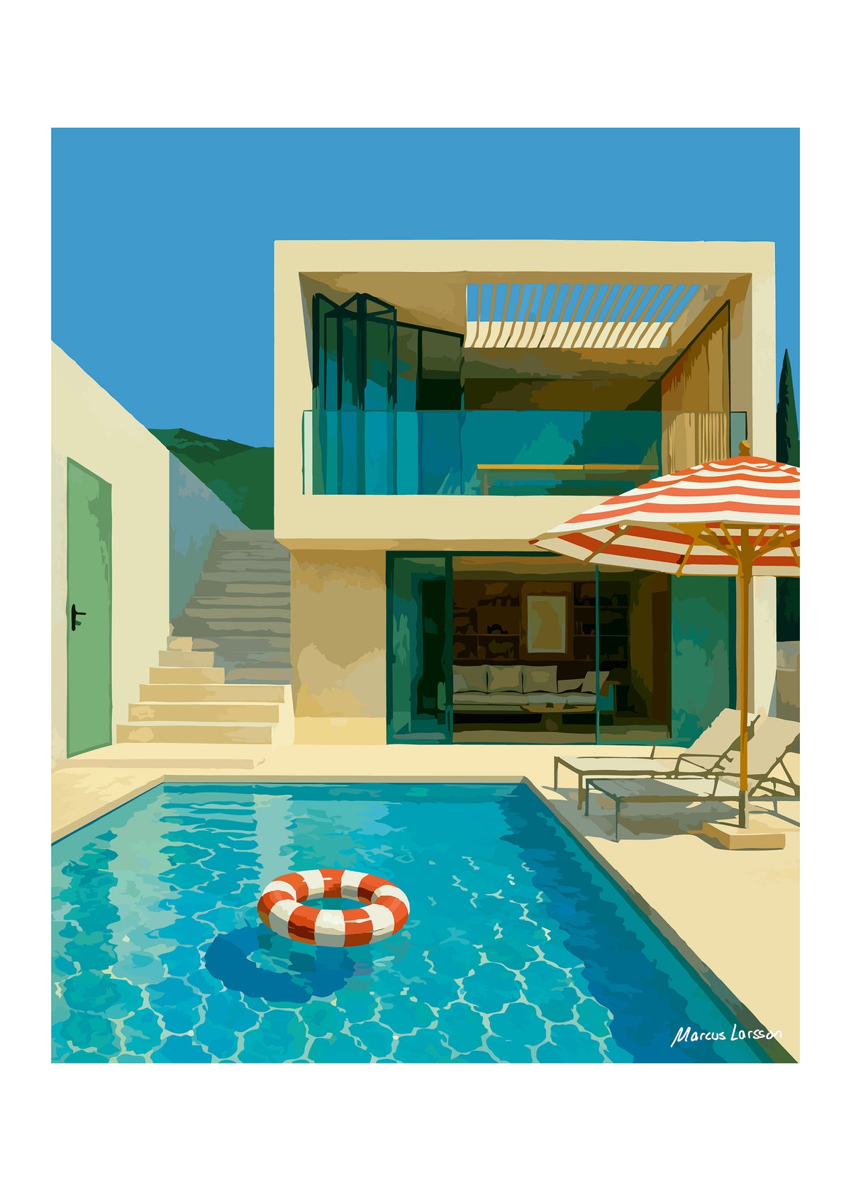 Swim ring — Aluminium — 64x80 cm — Currently on exhibition. Available for delivery in October