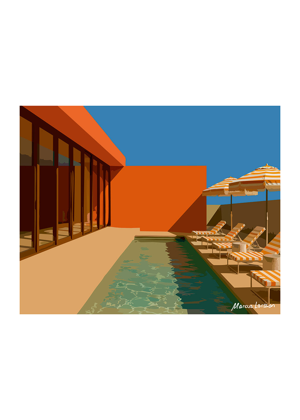 "The Orange House" — Fine art print — 50x40 cm — Unframed  — Signed edition of 75 pcs
