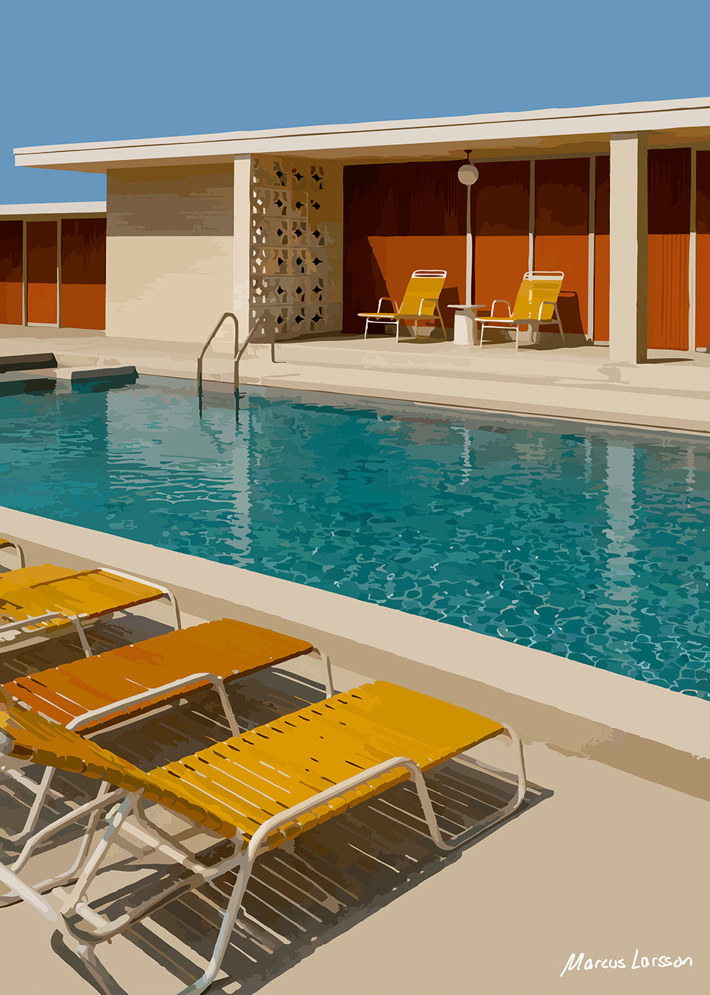 "The Pool House" — Fine art print — 50x70 cm — Unframed  — Signed edition of 75 pcs