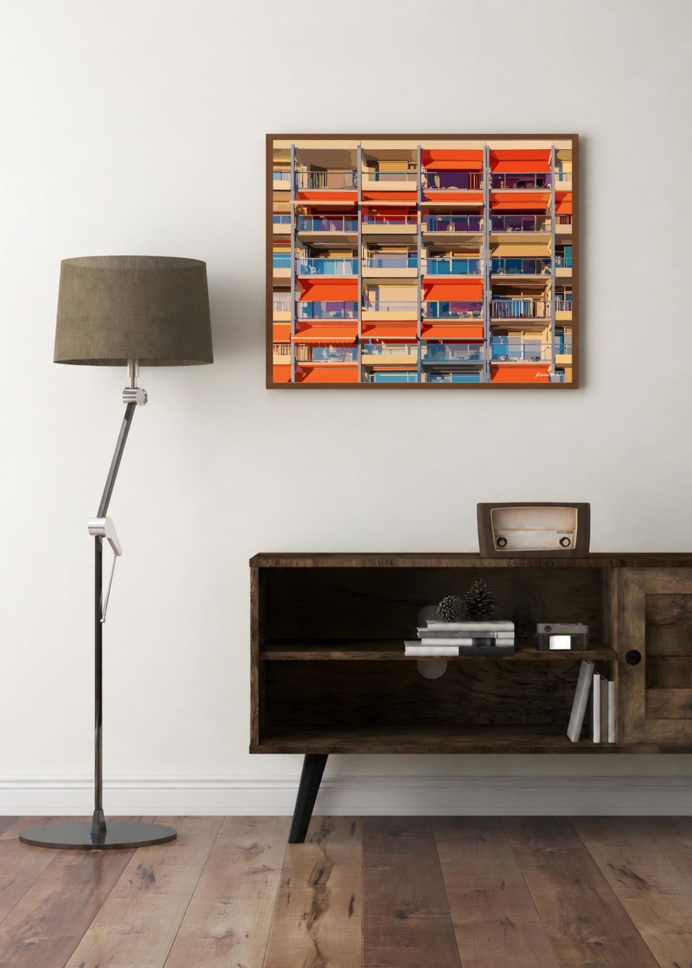 "Veel Balkons" — Fine art print — 40x50 cm — Unframed  — Signed edition of 75 pcs